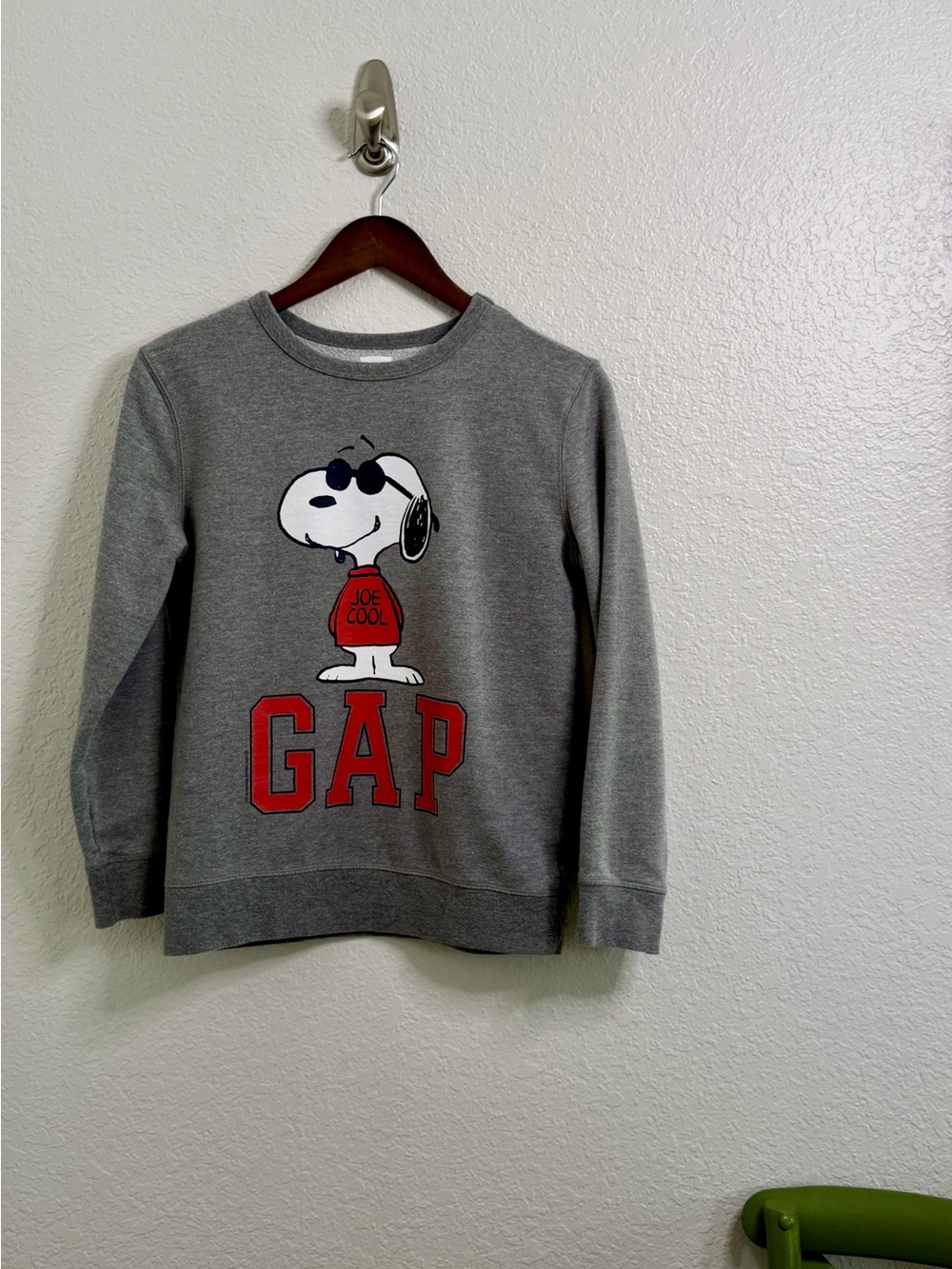 GAP Kids Snoopy Joe Cool Sweatshirt Gray